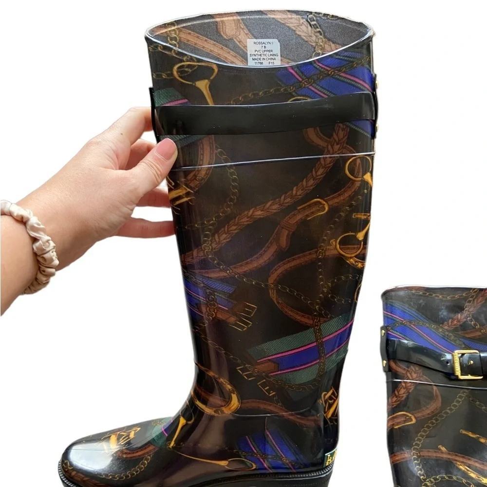 Ralph Lauren Rossalyn II Knee-High Rain Boots